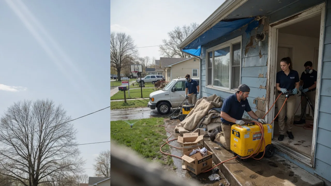 Basement Flood Cleanup in Noble, IL near me
